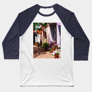 Alexandria VA - Street With Art Gallery and Tobacconist Baseball T-Shirt